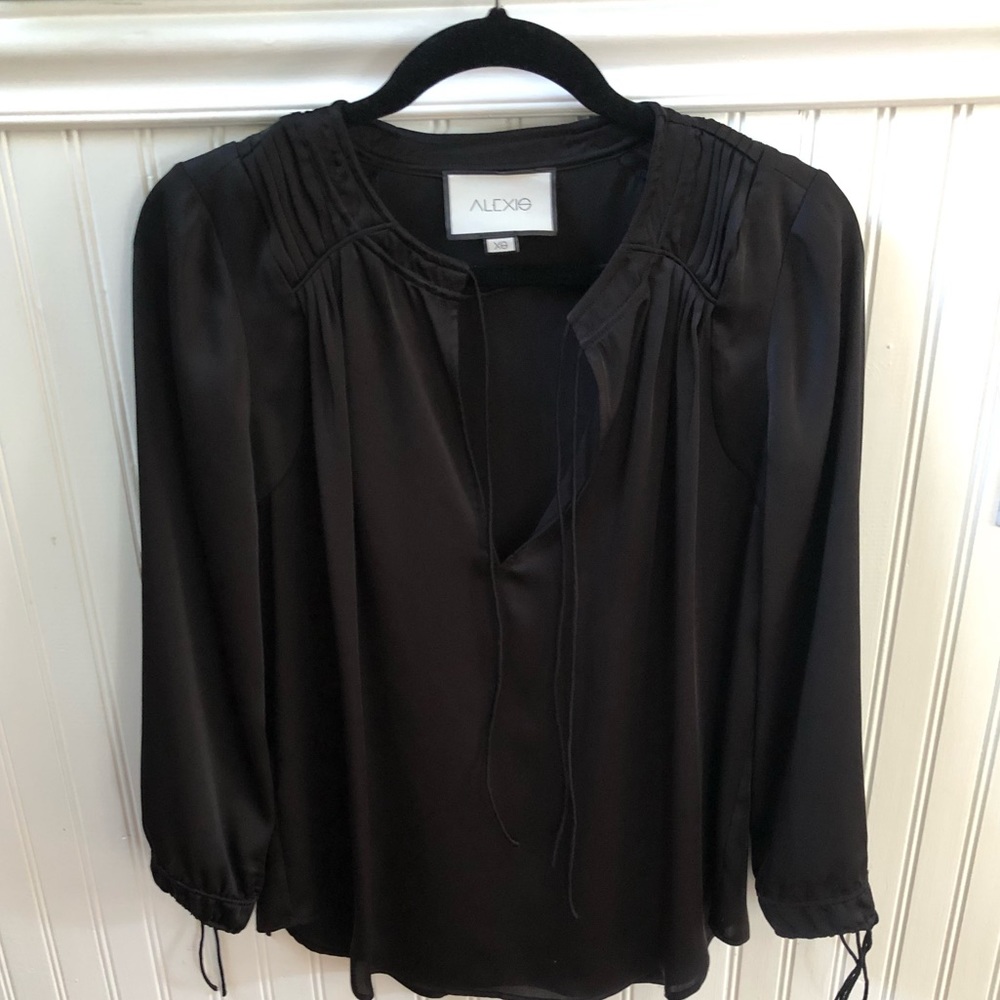 Alexis Satin black top - XS